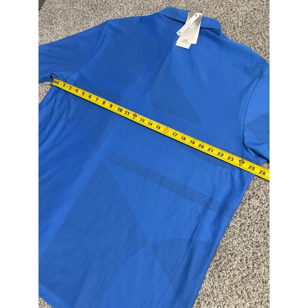 (2) Men's 2XL‎ XXL Golf Polo Adidas Callaway NWT - EUC BLUE Opti-Dri